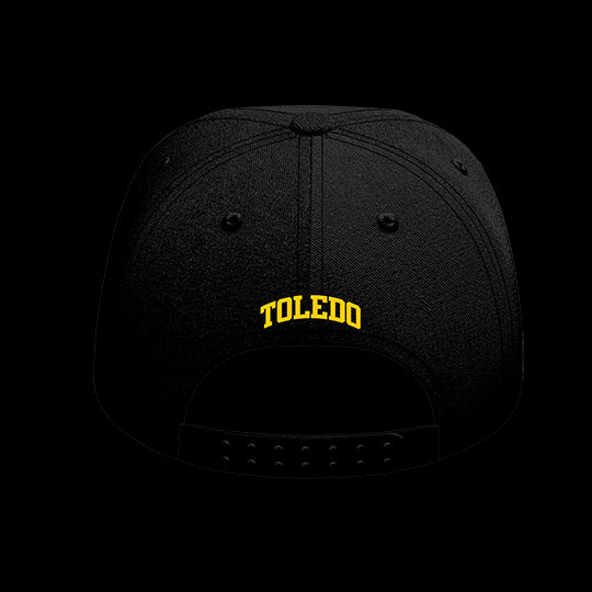 University of Toledo Black Collection 6-Panel Lit Lid