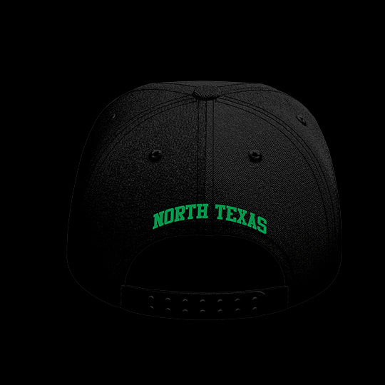 University of North Texas Black Collection 6-Panel Lit Lid