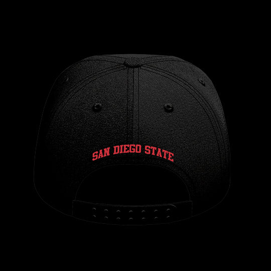 SDSU Black Collection 6-Panel Lit Lid