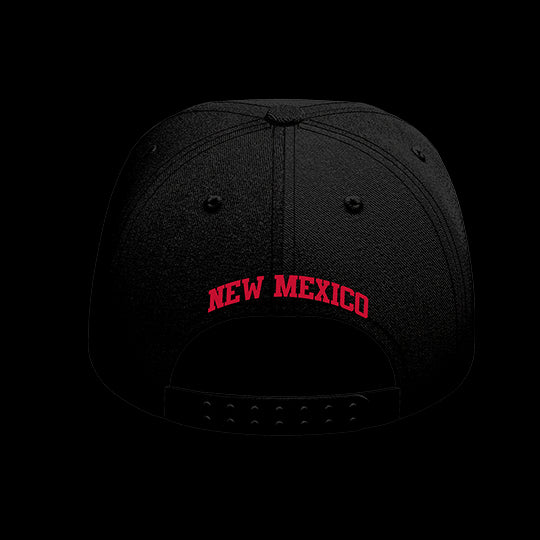 University of Mexico New Black Collection 6-Panel Lit Lid
