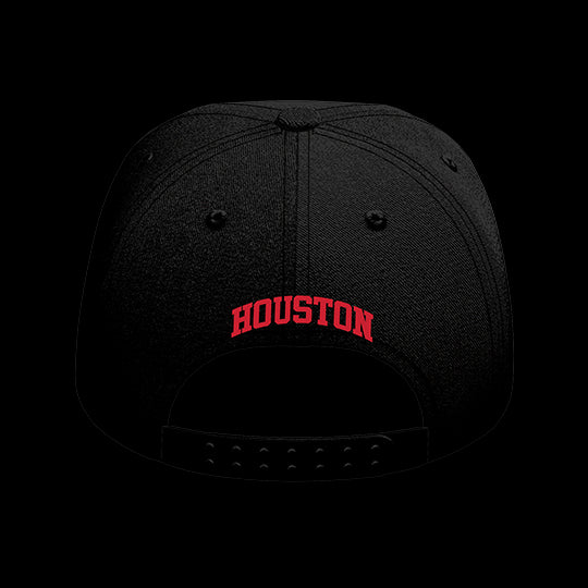 University of Houston Black Collection 6-Panel Lit Lid