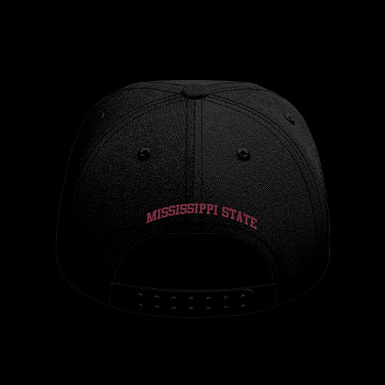 Mississippi State University Black Collection 6-Panel Lit Lid