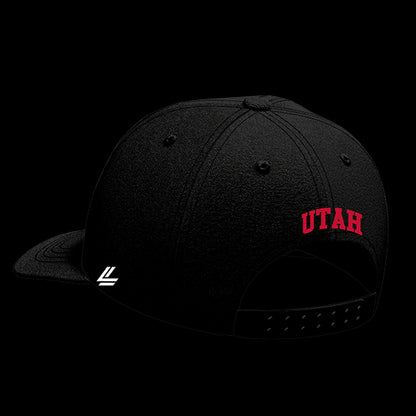 University of Utah Black Collection 6-Panel Lit Lid